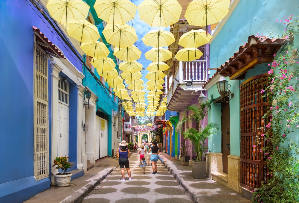 Cartagena,De,Indias;,Colombia;,08,29,2024:,The,Corridor,Street